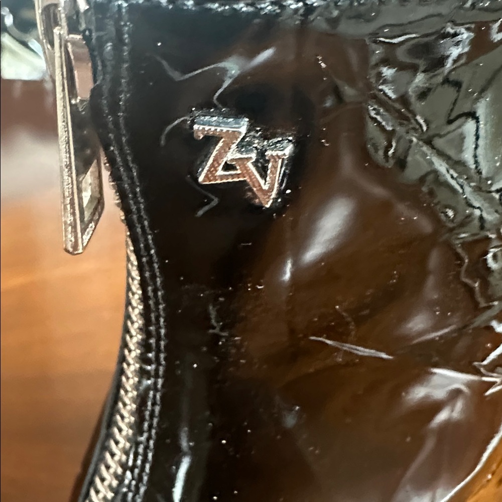 Zadig & Voltaire Black Patent Leather Ankle Boots - Picture 10 of 11